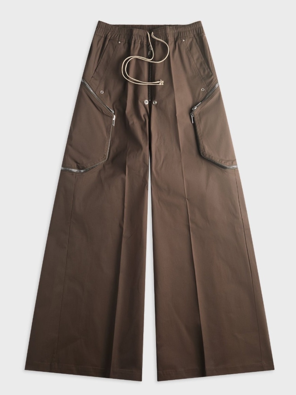 RICK OWENS Brown Tower Heizer Belas Cargo Pants size 48 IT 38 US